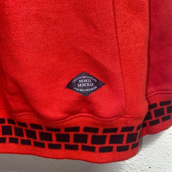 Crooks and Castles Red Logo Accented Crewneck Pullover Mens Large - Picture 3 of 5